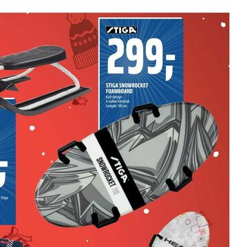 Coop Obs Stiga snowrocket foamboard tilbud