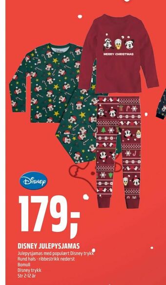 Coop Obs Disney julepysjamas tilbud