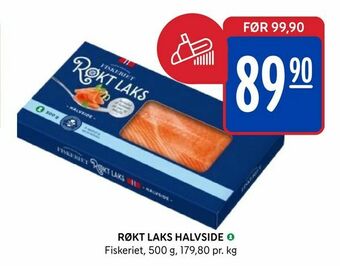 Rema 1000 Røkt laks halvside tilbud