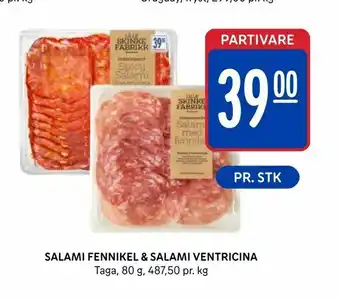 Rema 1000 Salami fennikel & salami ventricina tilbud