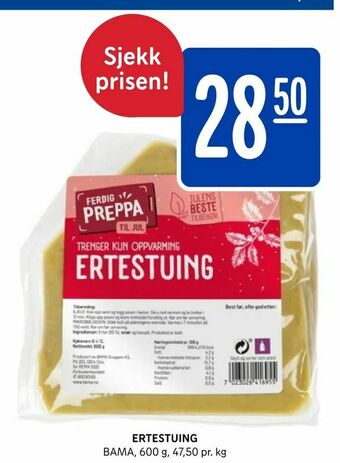Rema 1000 Ertestuing tilbud