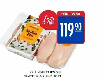 Rema 1000 Kyllingfilet 1kg tilbud