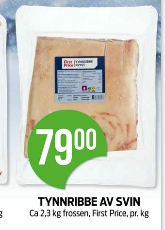 Kiwi Tynnribbe av svin tilbud