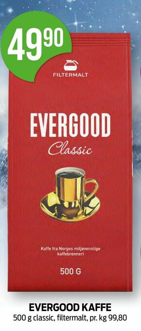 Kiwi Evergood kaffe tilbud