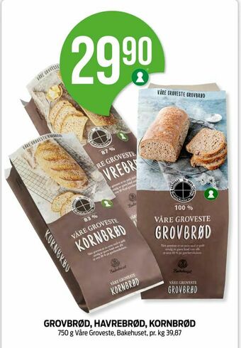 Kiwi Grovbrød, havrebrød, kornbrød tilbud