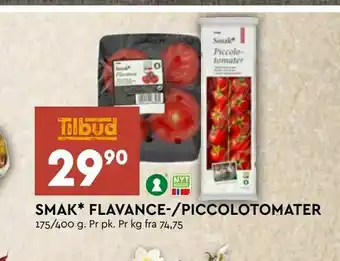 Coop Mega Smak* flavance-/piccolotomater tilbud