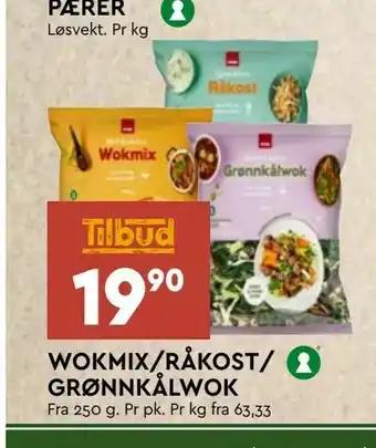 Coop Mega Wokmix/råkost/ grønnkålwok tilbud