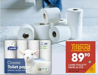 Coop Mega Lambi toalettpapir 24 stk tilbud
