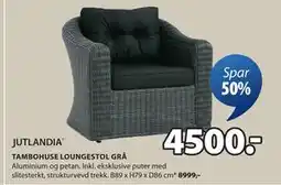 JYSK TAMBOHUSE LOUNGESTOL GRÅ tilbud