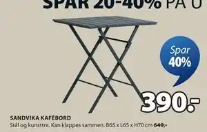 JYSK SANDVIKA KAFÉBORD tilbud