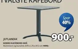 JYSK HOBRO KAFÉBORD GRÅ tilbud