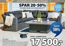 JYSK TAMBOHUSE BORD + SOFA GRÅ tilbud