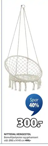 JYSK NITTEDAL HENGESTOL tilbud