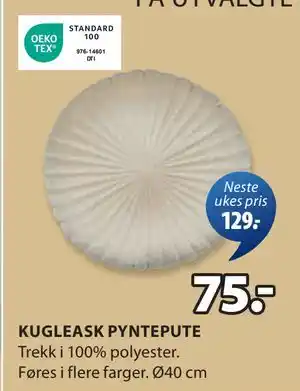 JYSK KUGLEASK PYNTEPUTE tilbud