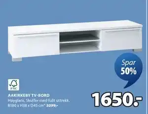 JYSK AAKIRKEBY TV-BORD tilbud