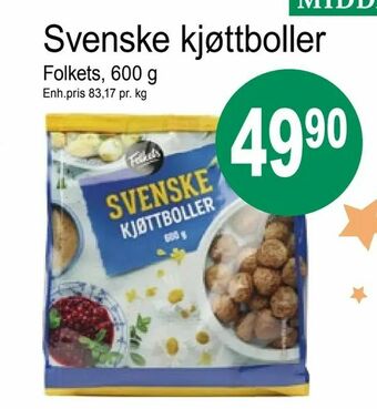 Joker Svenske kjøttboller tilbud
