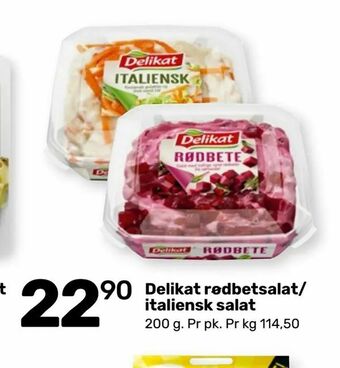 Delikat rødbetsalat/ italiensk salat