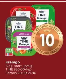 Meny Kremgo tilbud