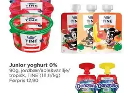 Meny Junior yoghurt 0% tilbud