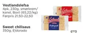 Meny Vestlandslefsa tilbud