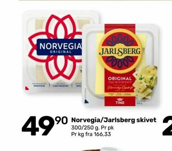 Coop Marked Norvegia/Jarlsberg skivet tilbud