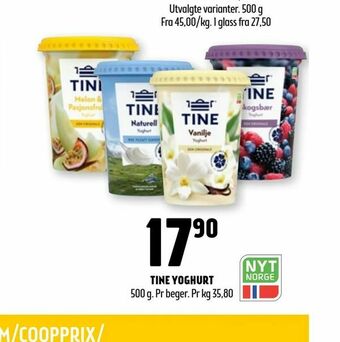 Coop Prix Tine yoghurt tilbud