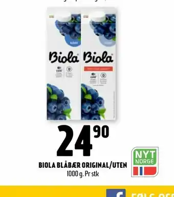 Coop Prix Biola blåbær original/uten tilbud