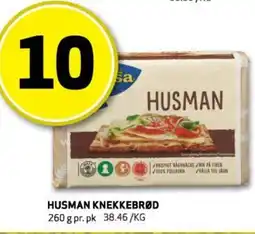 Bunnpris HUSMAN KNEKKEBRØD tilbud
