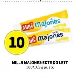 Bunnpris MILLS MAJONES EKTE OG LETT tilbud