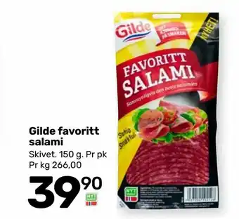 Coop Marked Gilde favoritt salami tilbud