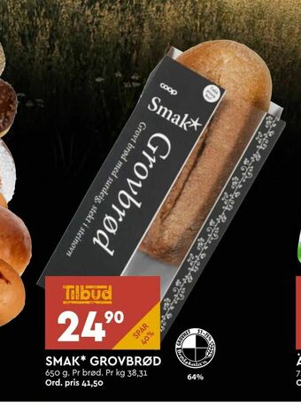 Coop Mega Smak* grovbrød tilbud