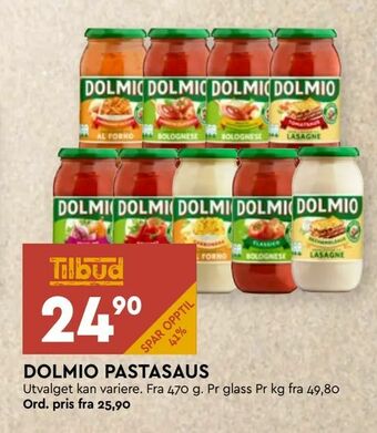 Coop Mega Dolmio pastasaus tilbud