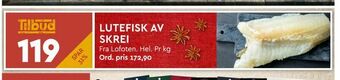 Coop Mega Lutefisk av skrei tilbud