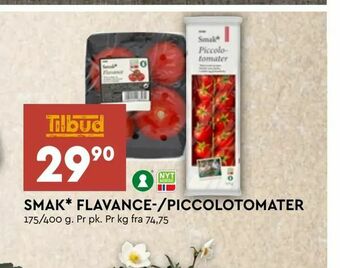 Coop Mega Smak* flavance-/piccolotomater tilbud