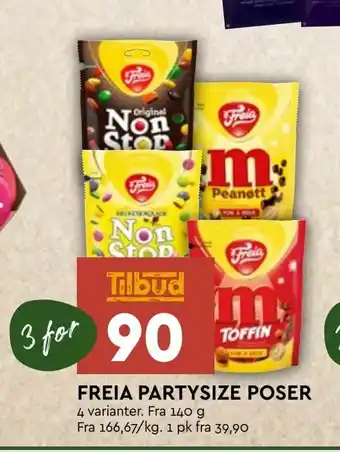Coop Mega Freia partysize poser tilbud
