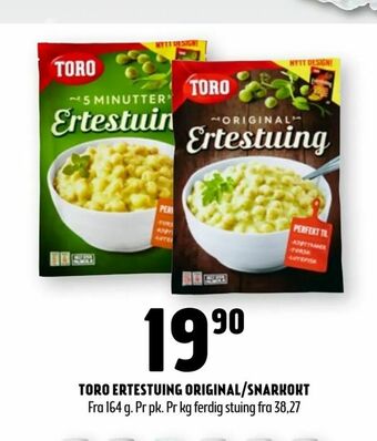 Coop Prix Toro ertestuing original/snarkokt tilbud