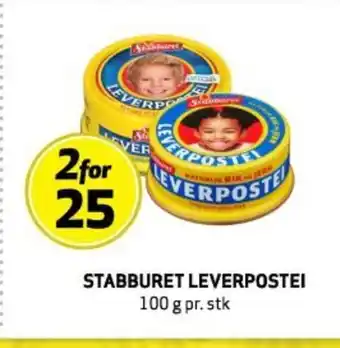 Bunnpris STABBURET LEVERPOSTEI tilbud