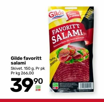 Matkroken Gilde favoritt salami tilbud