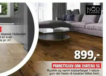 Bauhaus Parkettgulv oak chateau 5g tilbud