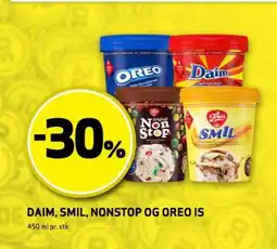 Bunnpris O DAIM, SMIL, NONSTOP OG OREO IS tilbud