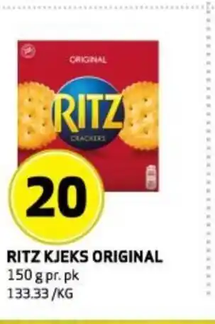 Bunnpris RITZ KJEKS ORIGINAL tilbud