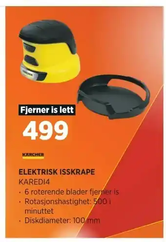POWER ELEKTRISK ISSKRAPE tilbud
