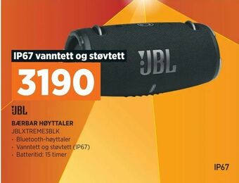 POWER Bærbar høyttaler tilbud