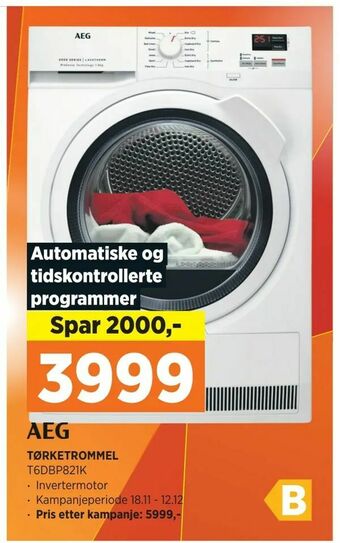 POWER Tørketrommel tilbud