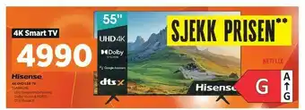 POWER Hisense 4K Smart TV tilbud