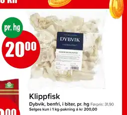 Spar Klippfisk tilbud