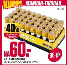 Europris BATTERI ENERGY+ tilbud