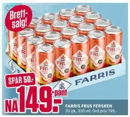 Europris FARRIS FRUS FERSKEN tilbud