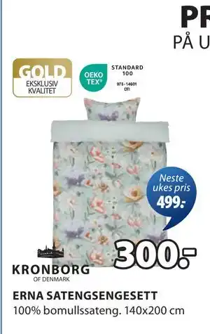 JYSK ERNA SATENGSENGESETT tilbud