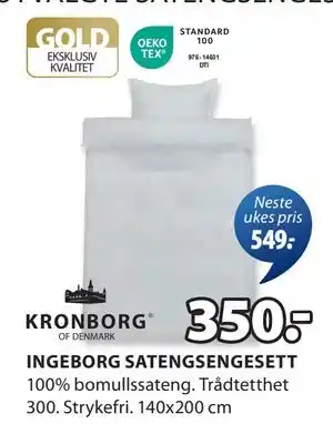 JYSK INGEBORG SATENGSENGESETT tilbud